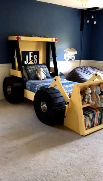 silencio Fuera Inodoro 21 ideas para hacer camas para niños con diseños de autos, y otras formas  artísticas - GEOCAX