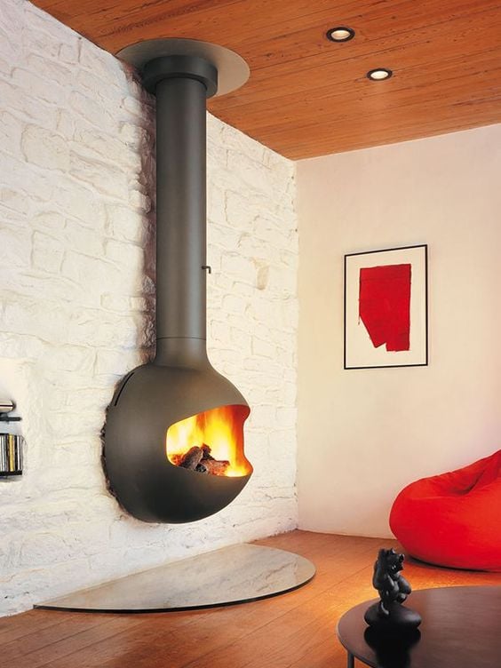 Alegre harina herramienta 23 ideas para hacer chimeneas modernas para calentar la casa - GEOCAX