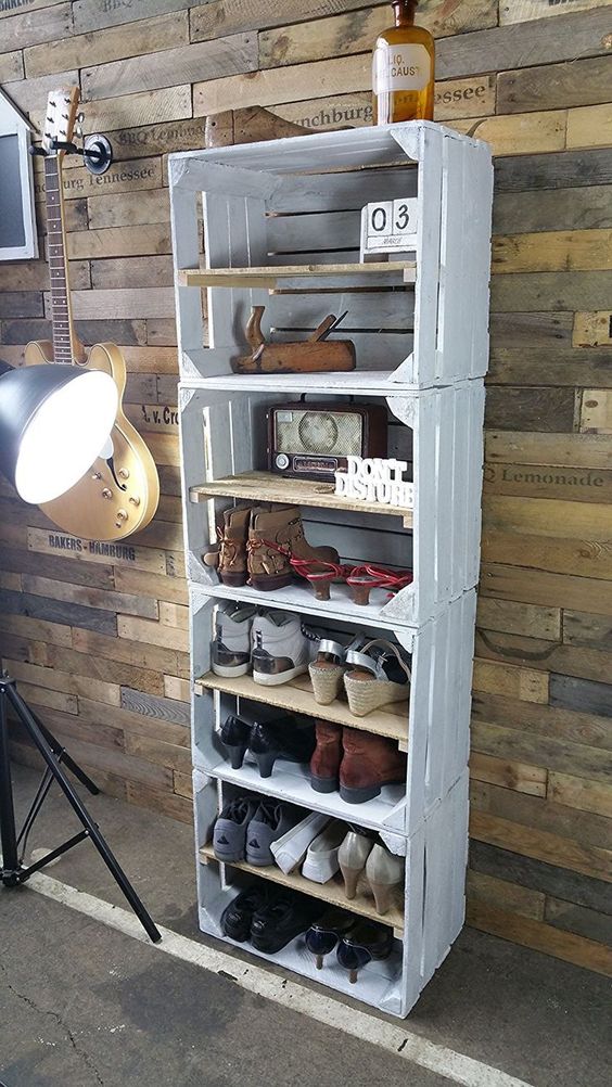 21 ideas para hacer zapateros, muebles para organizar los zapatos -