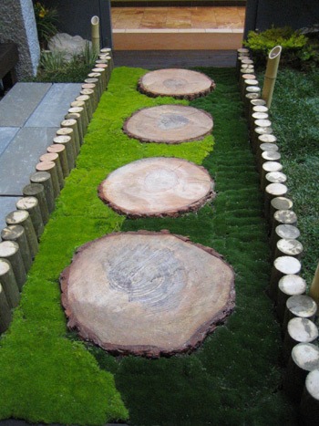 Desventaja sílaba aguja Senderos para hacer en tu jardín, caminos de madera - GEOCAX