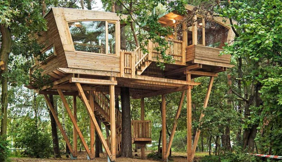 +30 ideas de casas en el árbol, casas construidas sobre arboles - GEOCAX