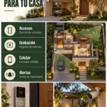 Guía visual de cámaras para viviendas con acceso principal, cochera, patio y control desde el celular