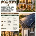 Guía visual de paneles solares para casas con criterios de consumo, techo, equipos y presupuesto